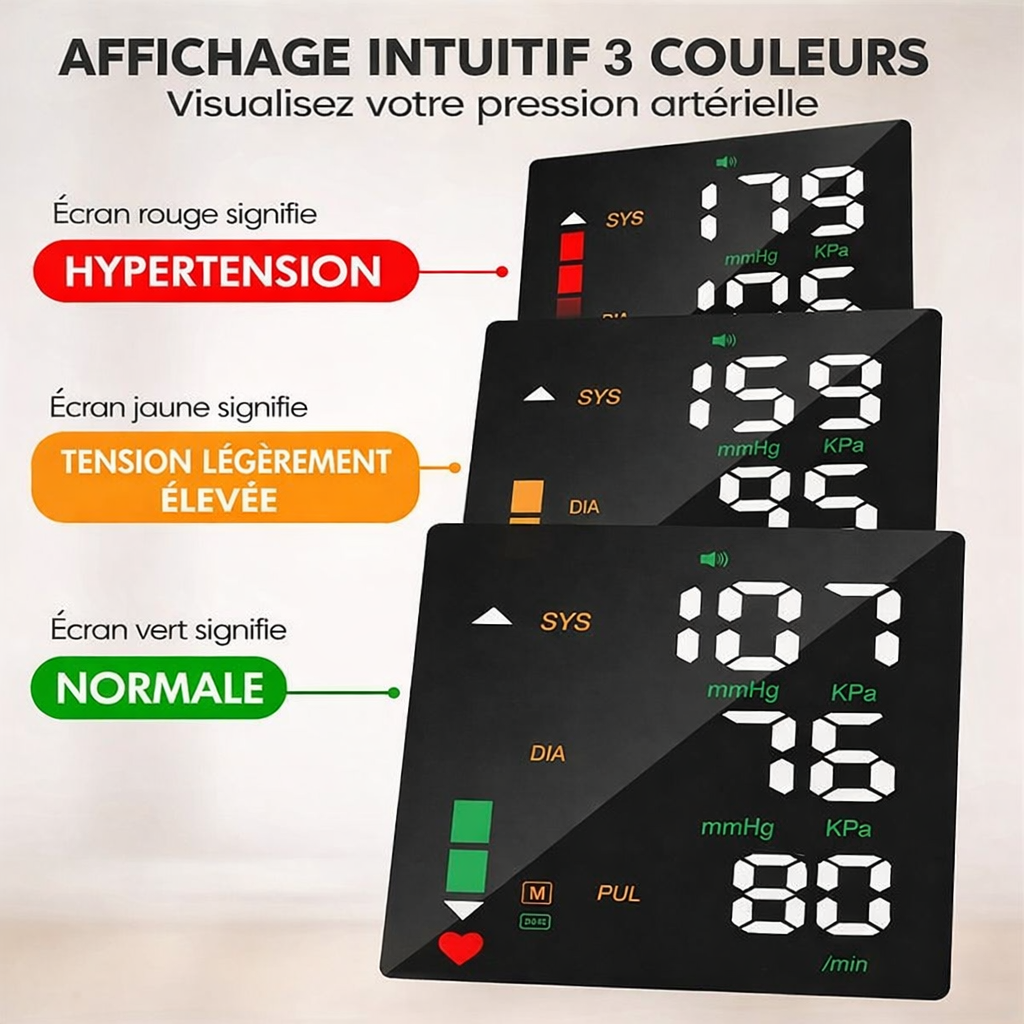 Vitalys : Tensiomètre de poignet tactile rechargeable